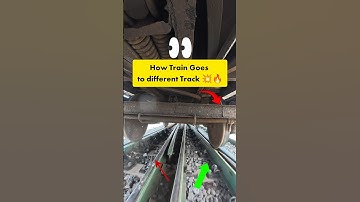 How Train Goes to different Track💥🔥 #train #railtrack #railway #trainwheels #engineering #shortsfeed