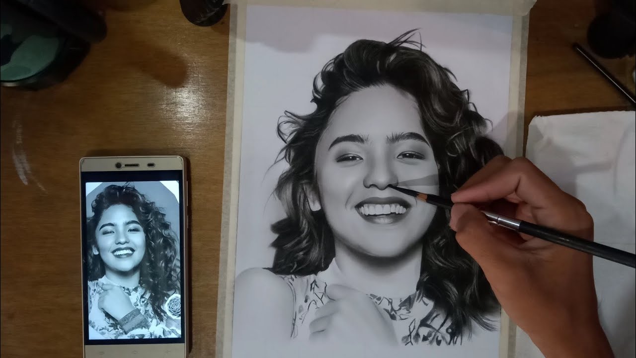 Draw FAST & EASY with CHARCOAL Pencil! Realistic Portrait Drawing Tutorial!  