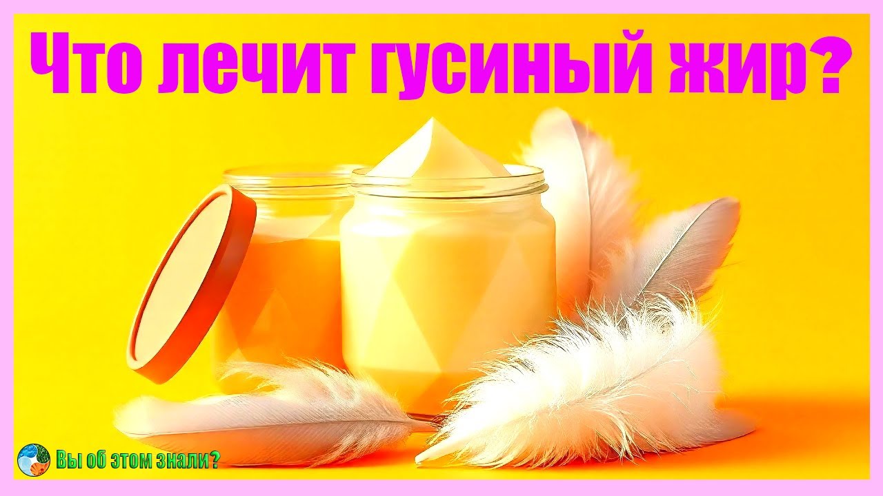 Что лечит ГУСИНЫЙ ЖИР?