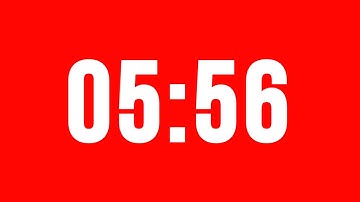 5 Minute 56 Second Timer With Alarm Without Music