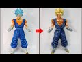 【ドラゴンボール】超巨大なベジットブルーのフィギュアを筆で塗って超サイヤ人にしてみた #Shorts
