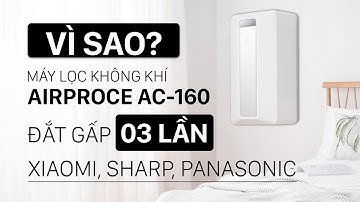 Máy lọc không khí AirProce AC-160: Vì sao đắt gấp 2-3 lần máy Panasonic, Sharp, Xiaomi...