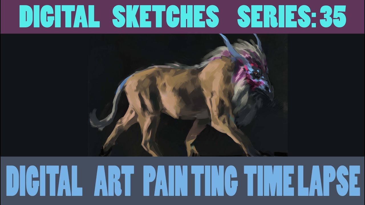 Digital Art Painting [Time Lapse] Digital Sketches-35 - YouTube