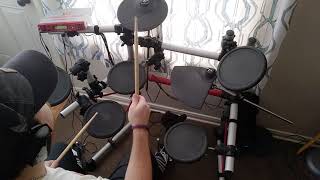 4/4 on the ride with kick and snare drum 1
