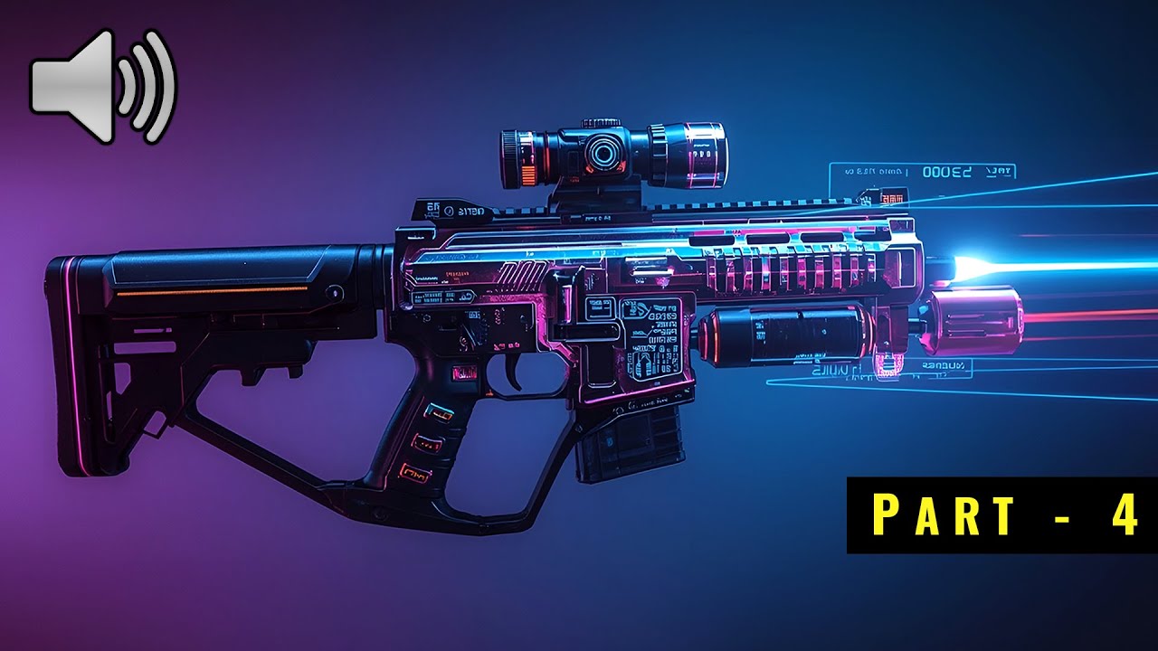 🔫 Futuristic Blaster Machine Gun Sound Effects Part 4 | High-Quality Sci-Fi Weapon Sounds