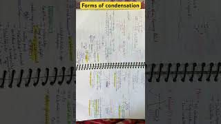 Forms of condensation  #geography #hpsc #oceanography #ugcnet #ugcnetexam #ugcnetexam