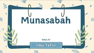 Munasabah dalam Al-Qur'an