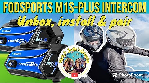 FodSports M1-S PLUS Motorcycle Intercom Install & Paring