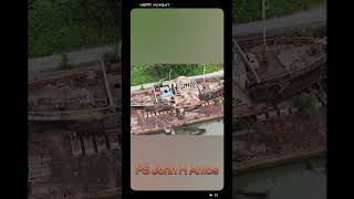 St Mary’s Island. Nice seeing   PS John H Amos and Sam Holland sculpture "The Mariners".