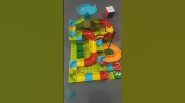 Satisfying building blocks marble run asmr Ep 697. #asmr #satisfying #marblerun