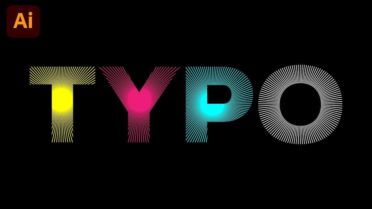 Text Effect Design in illustrator | Adobe illustrator Tutorial | Text ...