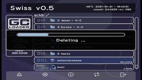 GCLoader FW 2.0.0 Beta install & write/delete/rename test