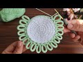 Wow! Super easy crochet knitting coaster supla model / How to make very easy crochet knitting model.