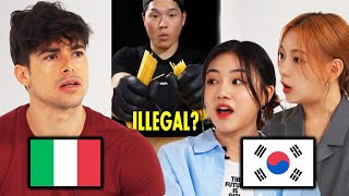 Beautiful Korean Girls Meets Macho Italian For The First Time l Korean, Italy l Kpop Rocket Punch