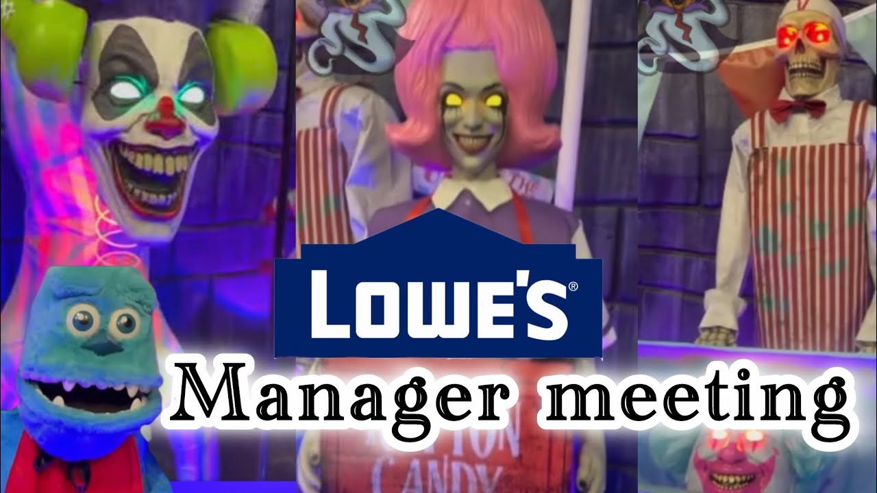Встреча менеджеров компании Lowe’s в 2026 году: аниматроники на Хэллоуин