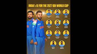 Here is ChatGPT's predicted India XI for the 2027 ODI World Cup #viratkohli #rohitsharma#india