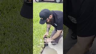 Raising a sprinkler head made easy. Pablo from @theblacksheeplawnservice6625 shares his process