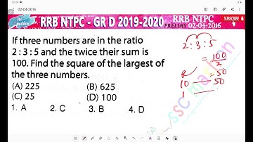 if three numbers are in the ratio 2 :3 :5 and the twice their sum is hundred find the square of