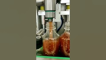 Automatic single head servo motor type sauce oil bottle filling machine