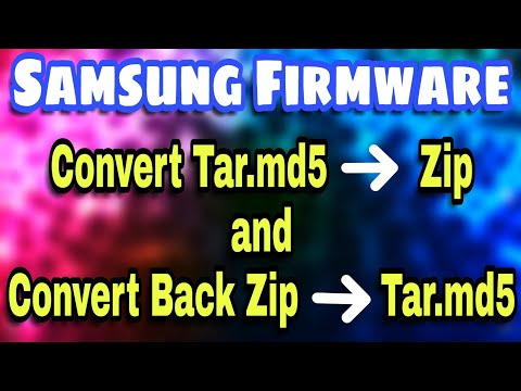 How To Convert Tar.md5 file to Zip and Convert Zip Back to Tar.md5 (Urdu/Hindi)