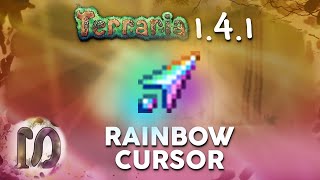 TERRARIA 1.4.1 HOW TO GET THE SUPER RARE RAINBOW CURSOR - NEW ACCESSORY in Terraria 1.4.1