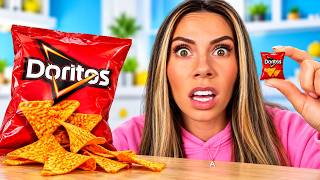 I Tried 25 FOODS Made TINY!
