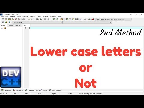 2nd Method for check the entered letter is Lower case letters or Not