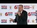 Recep Tayyip Erdoğan : \"Biz geldik 6 sıfırı attık 1 milyonluk tuvalet 1 liraya düştü