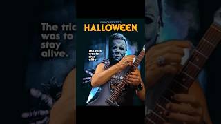 Tapping the Halloween theme—bass and melody in one haunting riff. 🎃👻 #MichaelMyers #GuitarTapping