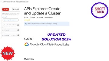 APIs Explorer: Create and Update a Cluster || 2024 || #GSP288 #qwiklabs #qwiklabsarcade2024
