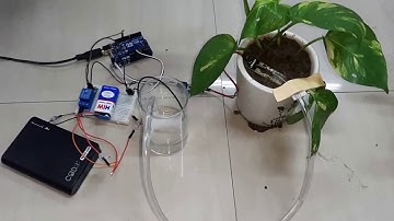 Automatic irrigation system I Automatic watering system for plants using Arduino by novation hub