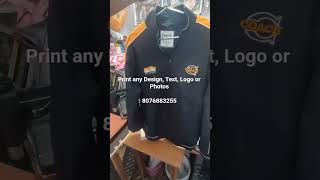 Customised Printed Jacket #tshirtprinting #jacketprinting