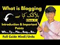 What is Blogging Completely Guide for Beginners - Introduction and Important Points (Class # 1)