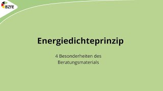 Das Beratungsmodul „Die Energiedichte“ – Materialien für die Praxis