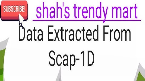 data extracted from scap 1D and how to plot in origin