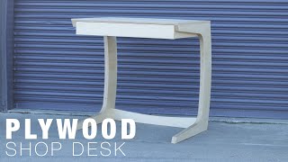 Building a Plywood Desk - Shop Furniture - CNC &amp; Epoxy Inlay