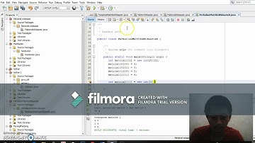 Perkalian matriks pemrograman java
