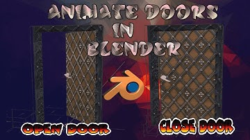 How to Make a Door Open & Close in Blender 4.2 🚪 | Easy Animation Tutorial 🎥