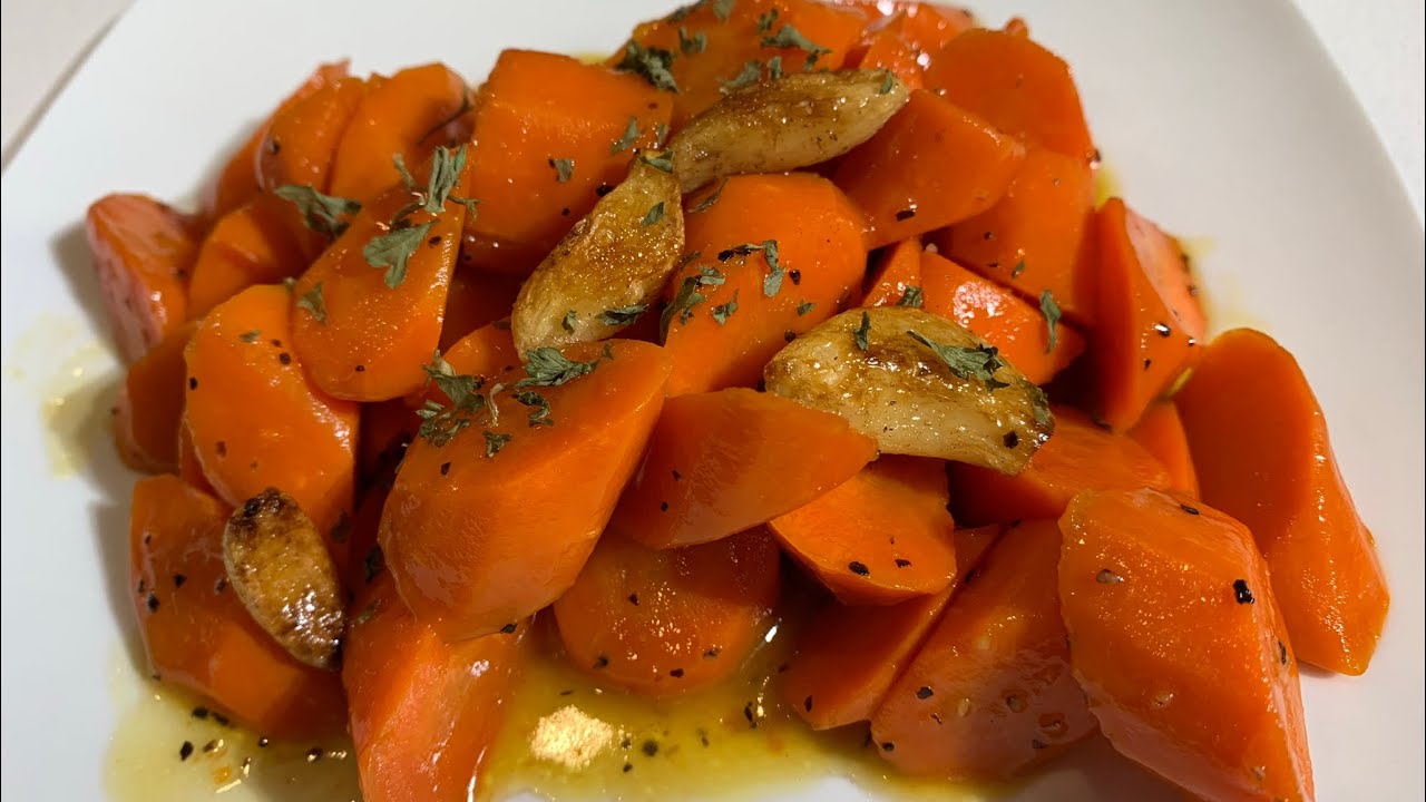 Carrots Vichy made with Broth and Fresh Garlic YouTube
