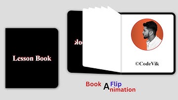 How to Create a Flipping Book Animation Using Html & Css | Flip Book Animation |