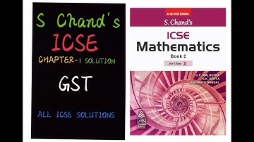 GST Chapter Solution Part-4 || ICSE Class 10 Maths || S. Chand ICSE Maths Solutions #goods #tax #gst