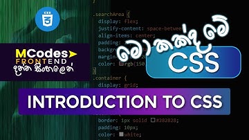 Introduction to CSS (Cascading style sheets) Internal, External & Inline CSS (in Sinhala)