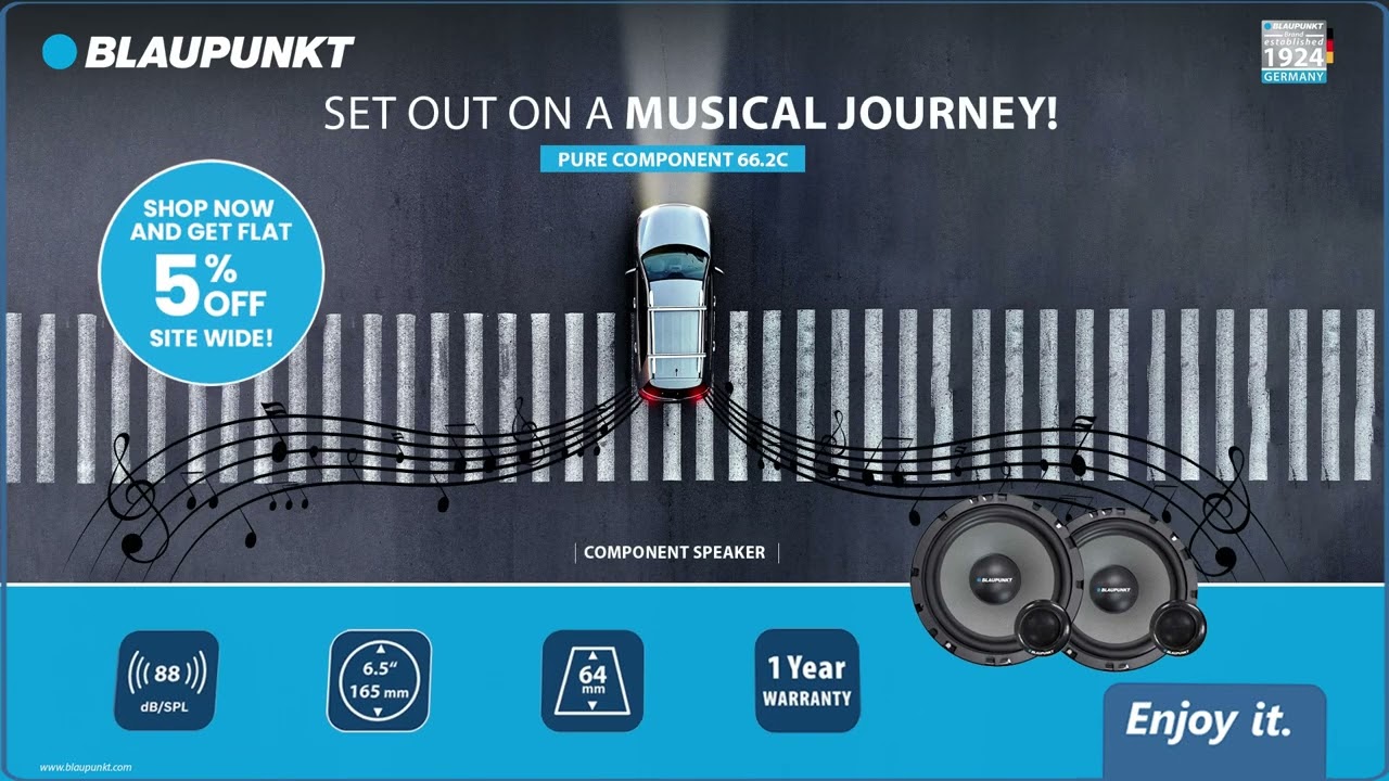 Blaupunkt Pure Component 66.2 C | Car Accessories | Car Audio | India
