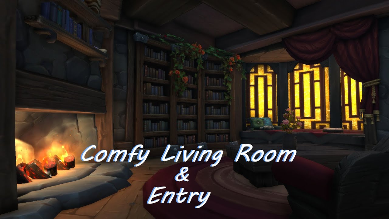 Comfy Living Room & Entry WoW Housing! - YouTube