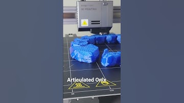 63% Articulated Onix 3D Print- #3dprint #snapmaker #blue #onix