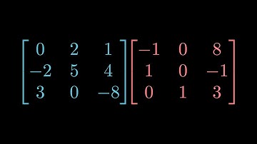 Examples of Multiplying 3x3 matrices | Linear Algebra