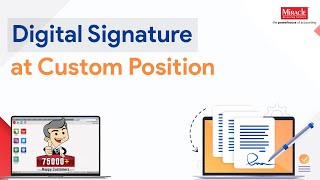 Digital Signature at Custom Position in Miracle Accounting Software screenshot 4