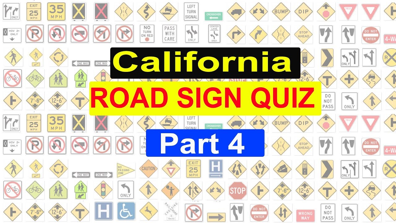 California Road Signs And Meanings