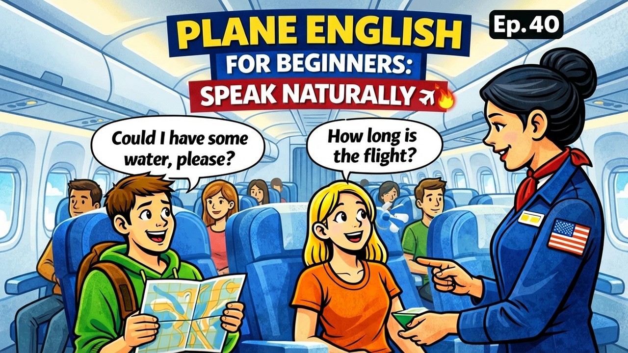 Plane English for Beginners: Speak Naturally ✈️🔥 Ep- 40