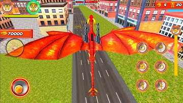 Flying Dragon Robot Car - Robot Transforming Games - Android Gameplay
